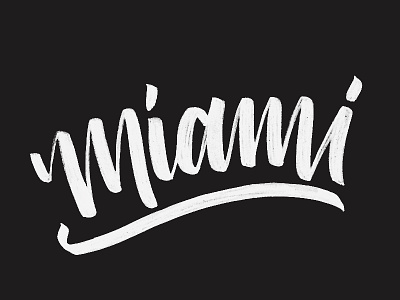 Miami brush pen florida hand-lettering lettering miami sketch sketchbook tombow