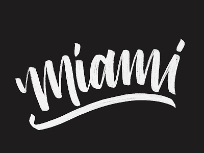 Miami brush pen florida hand lettering lettering miami sketch sketchbook tombow