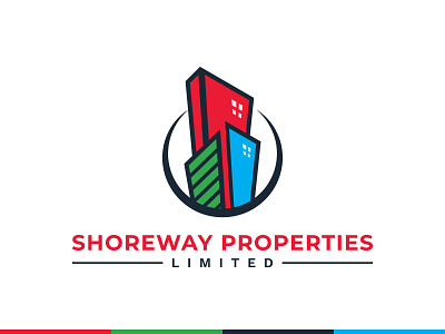 Shoreway Properties Limited Real Estate Logo abstract logo branding construction logo design graphic design icon logo logo real estate logo