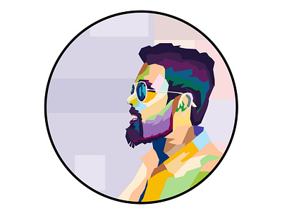 WPAP_myself illustration portrait art vector