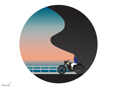 love_royalenfield biker biker gang dreamer illustration royalenfield yinyangofbikerslife