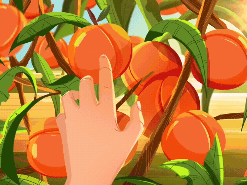 Project for Migros İyilik Sacan Eller 2danimation agriculture animation apple cell food fruit gif illustration vegetable