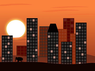Desert Cityscape affinitydesigner illustration vector