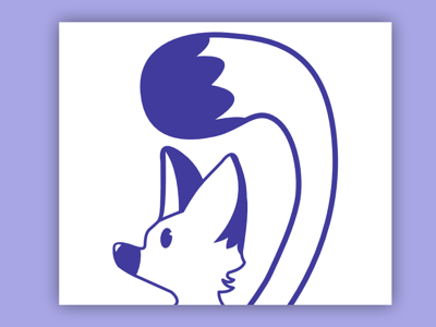 Perky Fox fox illustration vector