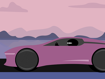 ninja in a rocket illustration lambo lamborghini landscape ninja vector