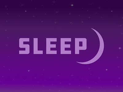 Sleep affinitydesigner illustration moon night sleep stars