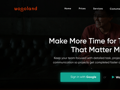 Wogoland - Free Landing Page