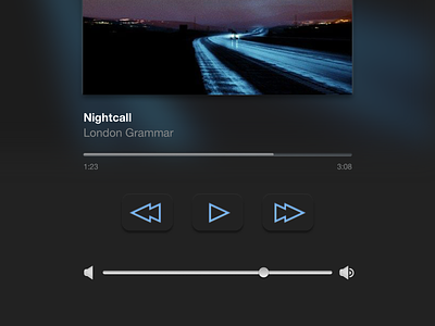 Music Player with Neumorphic details music player neumorphism ui tablet app