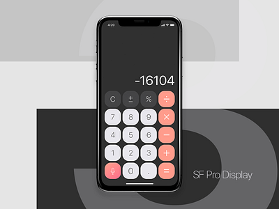 Calculator calculator calculator app calculator ui dailyui design mobileui typography ui uidesign