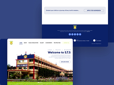 St. Theresa's High School | Website Design ui web design