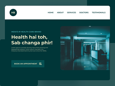 Hospital Website hospital website ui web design