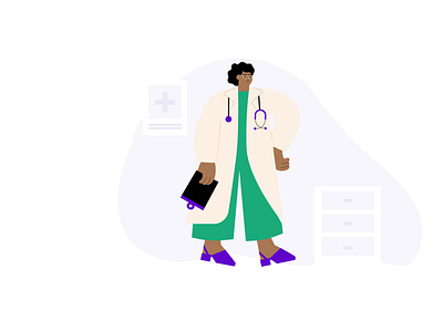 Illustration for a new health app illustration