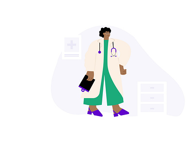 Illustration for a new health app