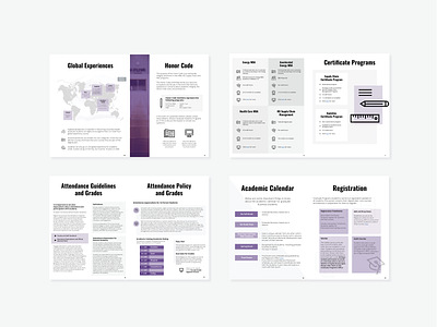Pages from a recent university guidebook project college collegiate design ebook ebook design ebook layout illustration layoutdesign university