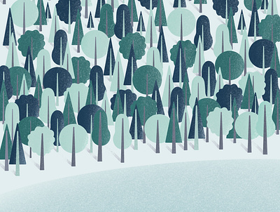 Magical forest art artist design digitalart dribbble gallery galshir illustration illustrator procreate