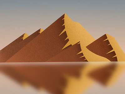 Desert art artist design digitalart dribbble galshir illustration illustrator procreate