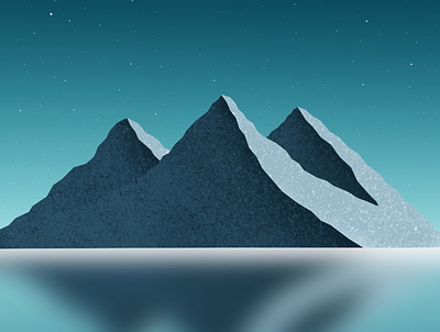 Mountains art artist blue colorful digitalart dribbble gallery illustration illustrator mountains procreate sky top