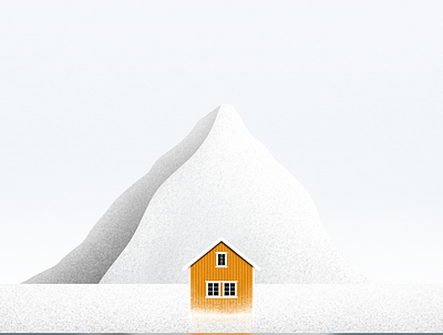 Winter in Norway art artist digitalart illustration illustrator procreate