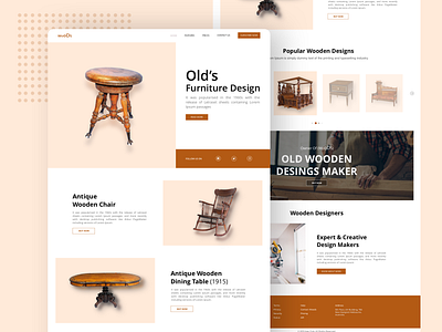 Antique furniture landing page