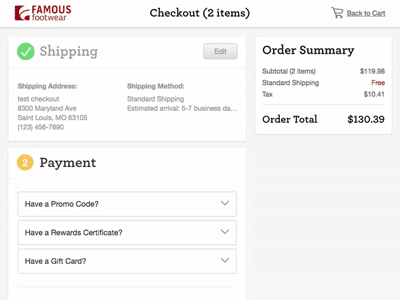 Responsive Checkout