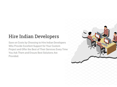 Webpage design for Hire Indian Developer Page