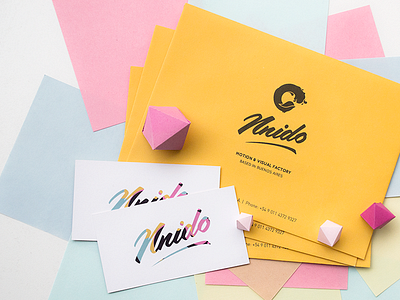 Branding & Stationary branding business cards colourful envelopes papercraft stationary