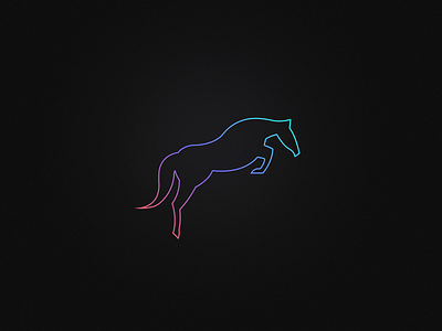 MÜLA Logo black branding dark gradient horse layout logo logotype mobile ui