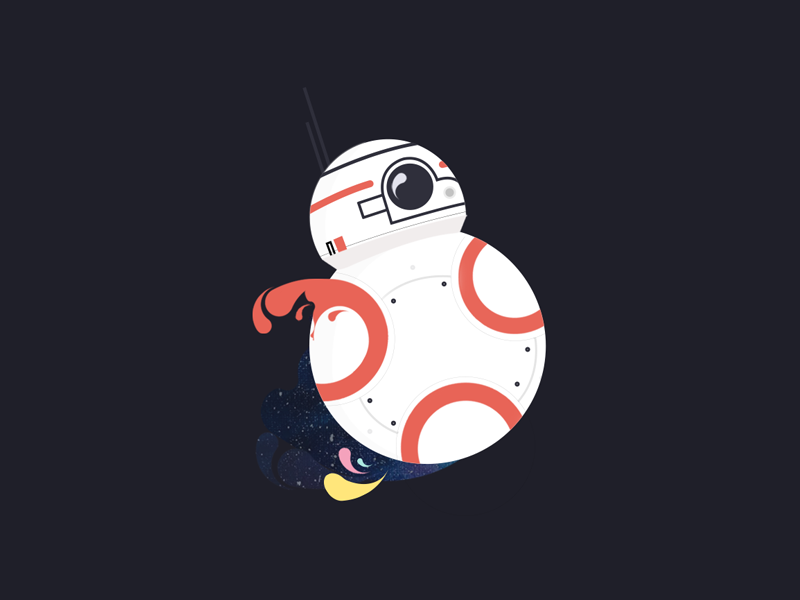 May the fourth be with you character space fanart bb8 vector robot star wars illustration design bb-8