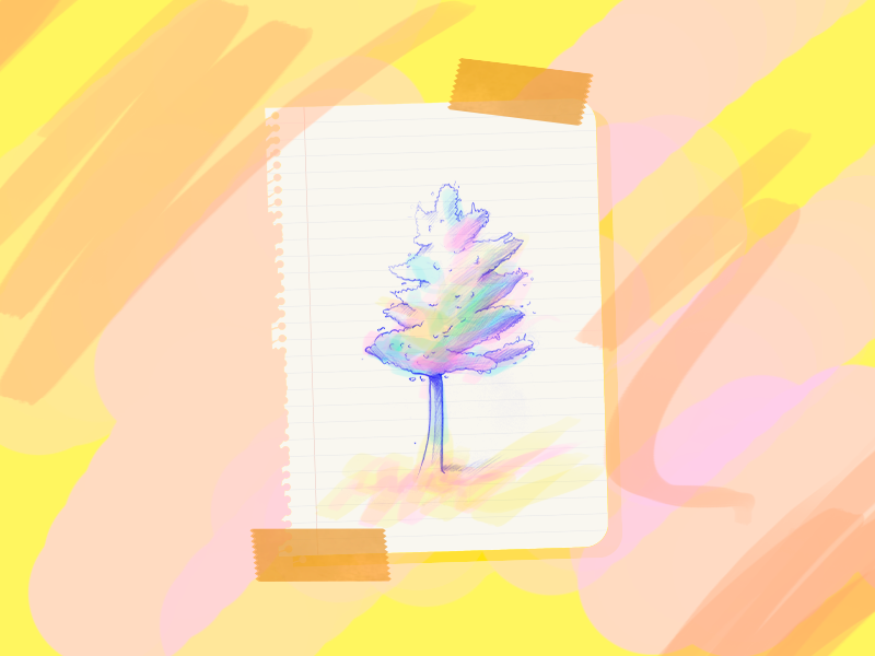 Concept Exploration sketches colours art concept flower botanics plants tree color