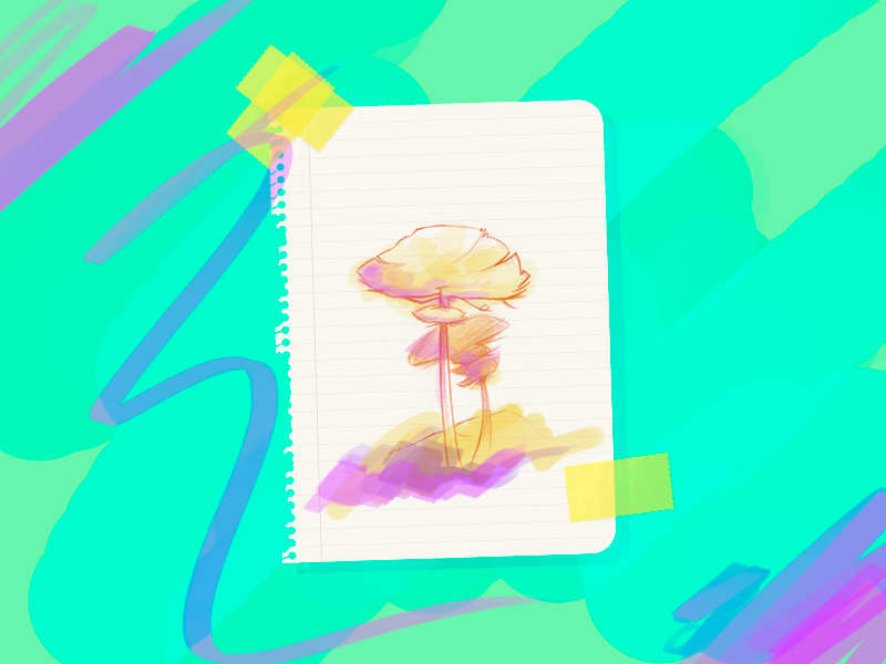 Concept Exploration sketches colours art concept flower botanics plants tree color