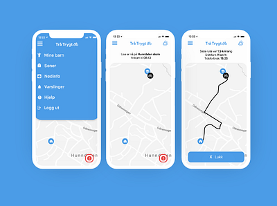 Trå Trygt (Ride Safe) app design figma figmadesign flat icon illustration logo ui ux