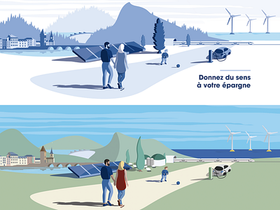 Enerfip · Look to the future of energy illustration