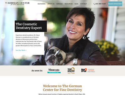 The Gorman Center Landing Page design typography ui ui design ux web website