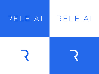 Rele.ai Logo and Pictogram blue rele.ai