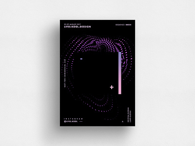 Electrode abstract art daily electrode gradient graphic pink poster postereveryday purple riangle