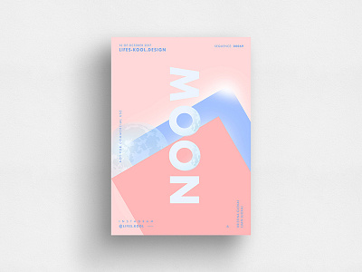 Moon abstract art blue daily gradient graphic moon october pink poster postereveryday riangle