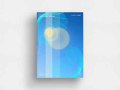Flare abstract art blue daily flare gradient graphic november poster postereveryday riangle yellow