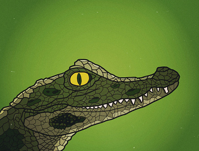 Crocodile art design illustration milbad vector арт крокодил