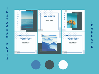 Instagram posts template