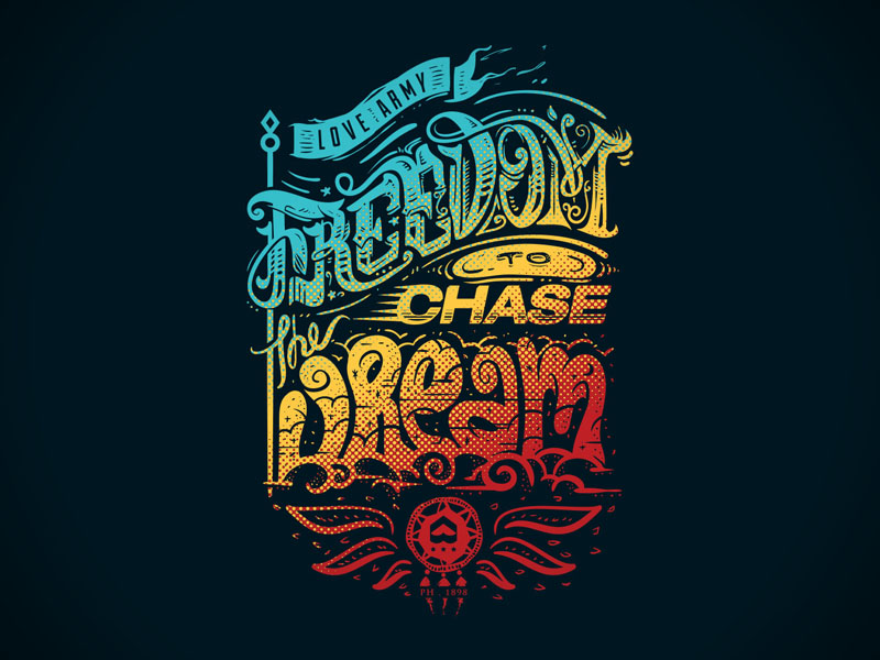 Freedom to Chase the Dream by Ken Osh Tan on Dribbble