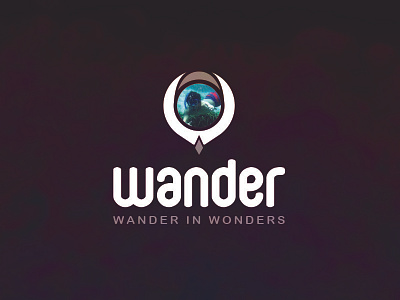 Wander brand branding identity location logo map mark philippines pin travel w wander