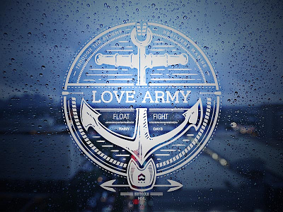 Rainy Days are Upon Us anchor badge crest fight float flood harpoon love army marine philippines rain resilient