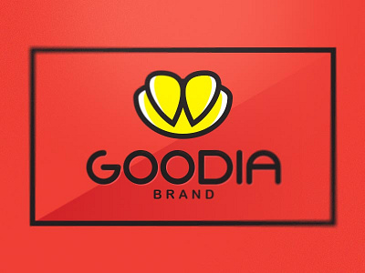 Goodia Mark Design flower goodia identity logo yellow