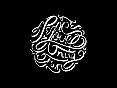 PLUF ampersand fun handwritten hhi hip hop lettering love love army peace type typography unity