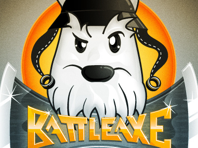 BattleAxe battleaxe dog logo podcast