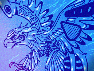 Eagle admu ateneo eagle illustration pba totem tribal
