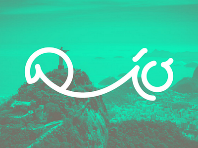 Rio branding brasil green identity lettering logo logotype riodejaneiro visual