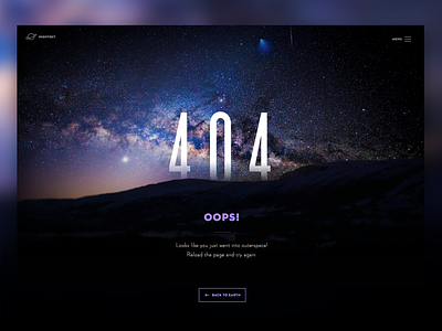 Day 008 - 404 Page - Daily UI