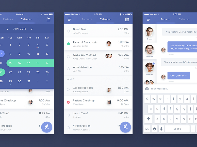 Healthcare Mobile App by Willionaire™ on Dribbble