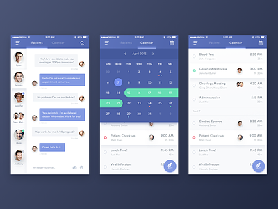 Healthcare Mobile App by Willionaire™ on Dribbble